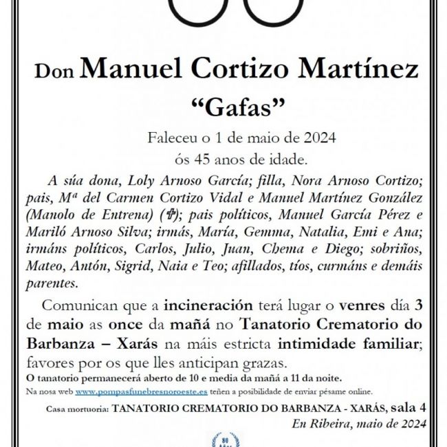 Cortizo Martinez, Manuel