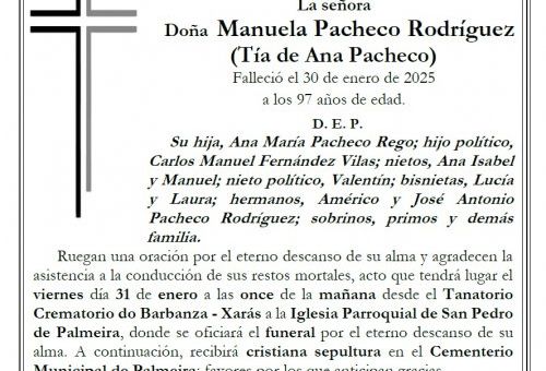 Pacheco Rodriguez, Manuela