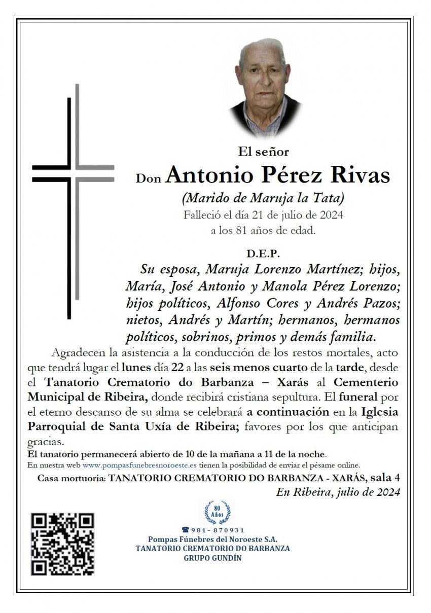 Pérez Rivas, Antonio