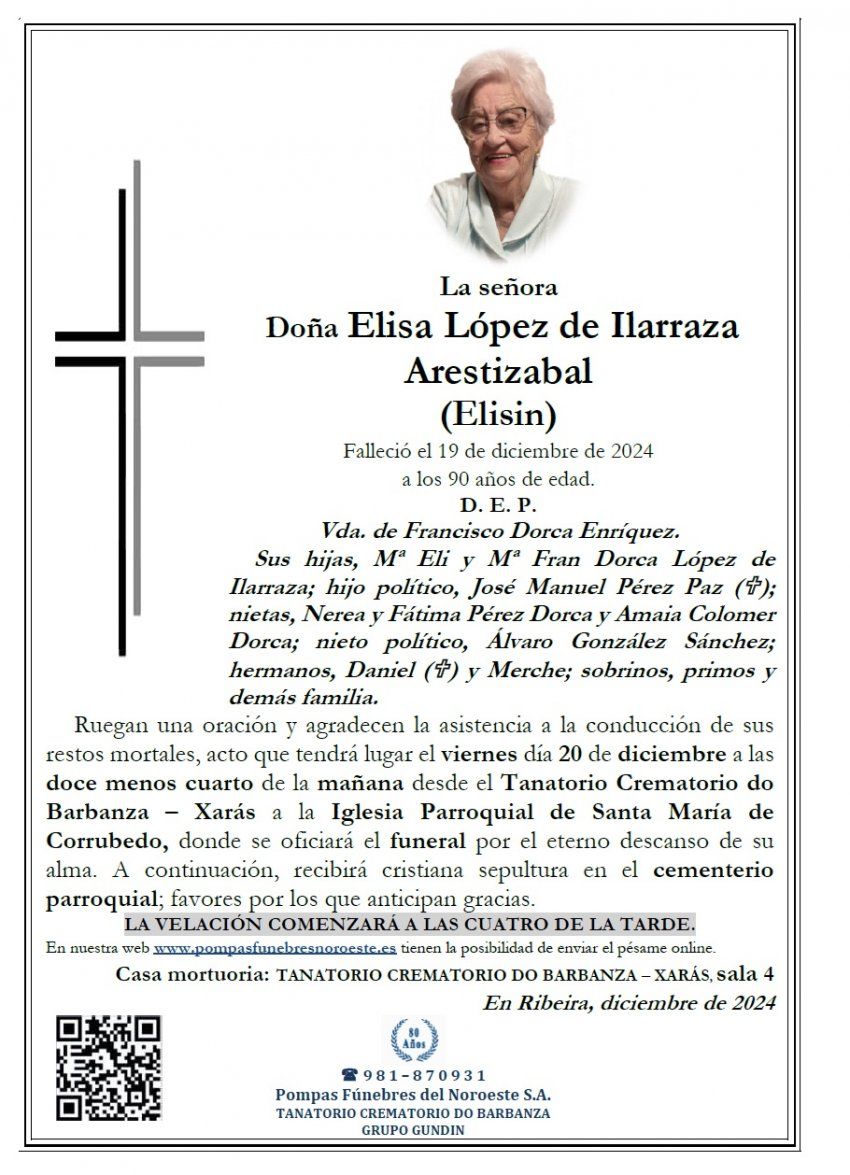 Lopez de Ilarraza Arestizabal, Elisa