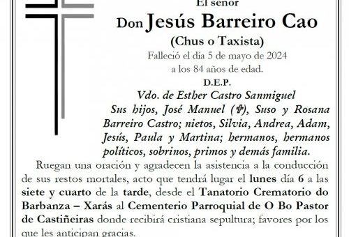 Barreiro Cao, Jesus