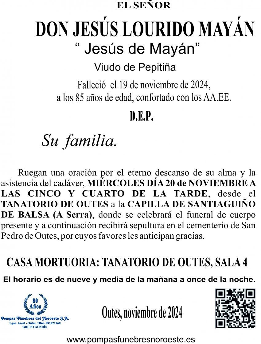 10 24 ESQUELA    JESUS LOURIDO MAYAN