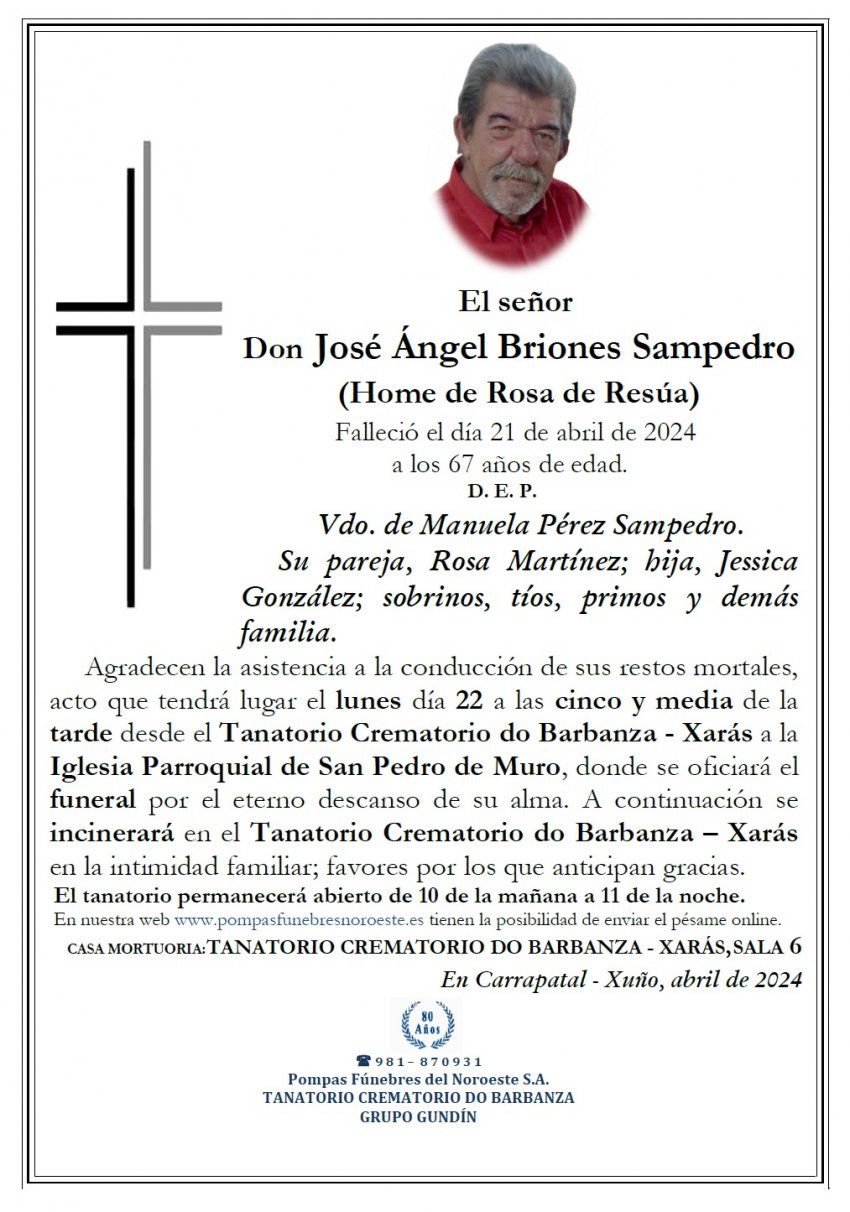 Briones Sampedro, Jose Angel