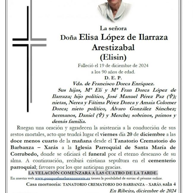 Lopez de Ilarraza Arestizabal, Elisa