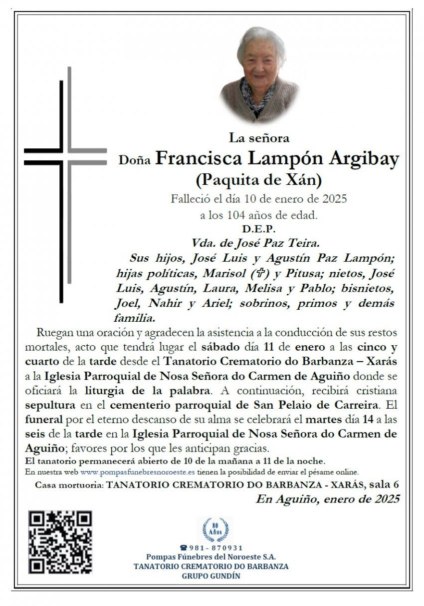 Lampon Argibay, Francisca