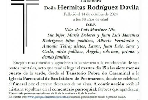 HERMITAS RODRÍGUEZ DAVILA