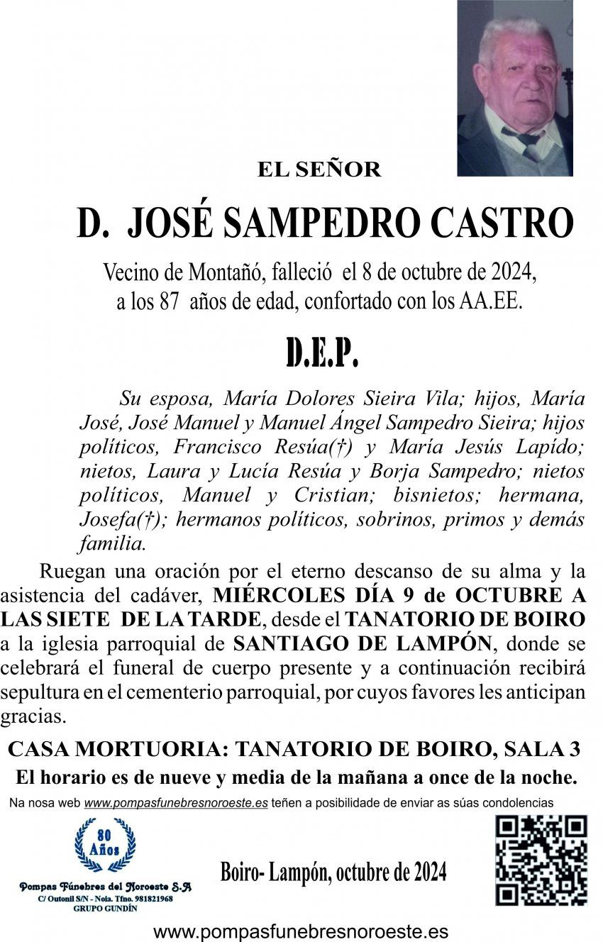 07 24 ESQUELA    José Sampedro Castro