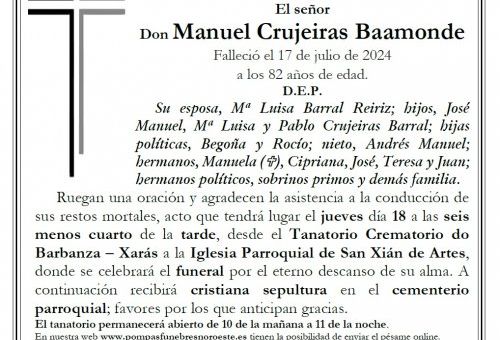 Crujeiras Baamonde, Manuel