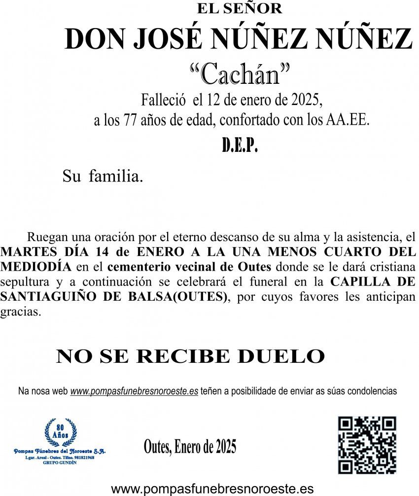 12 24 ESQUELA   JOSÉ NÚÑEZ NÚÑEZ