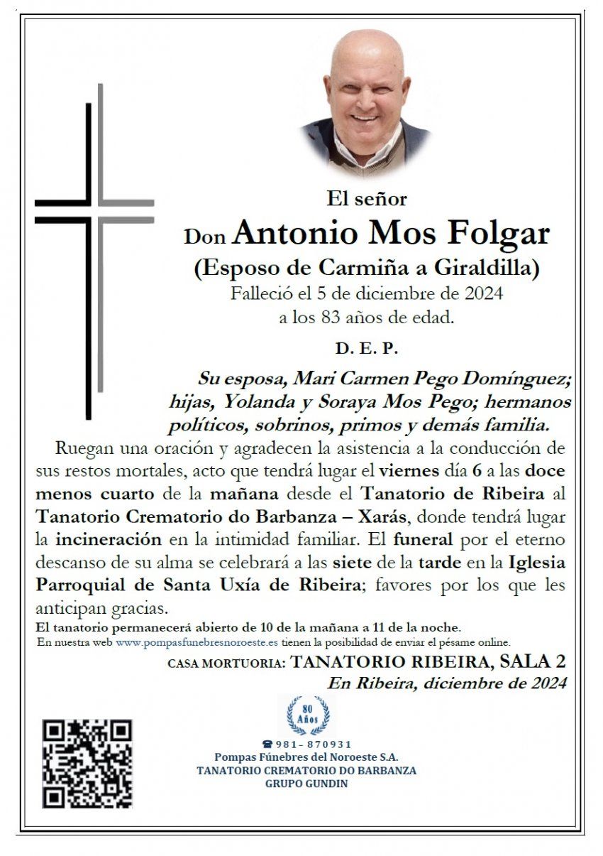 Mos Folgar, Antonio