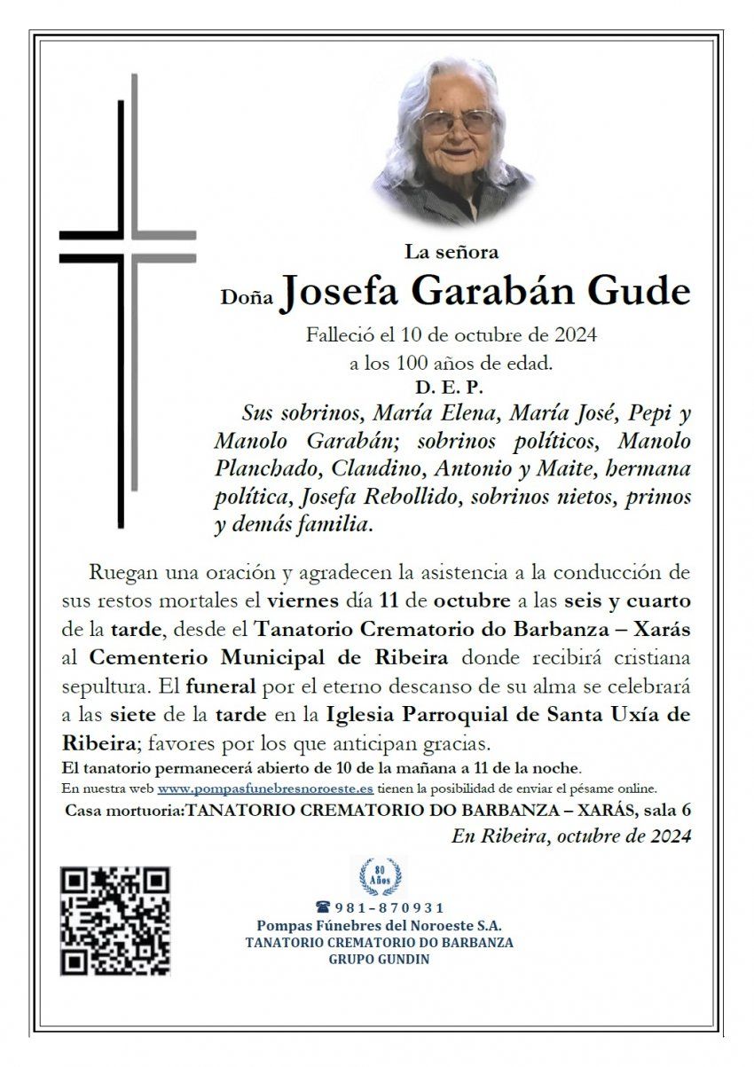 Garaban Gude, Josefa