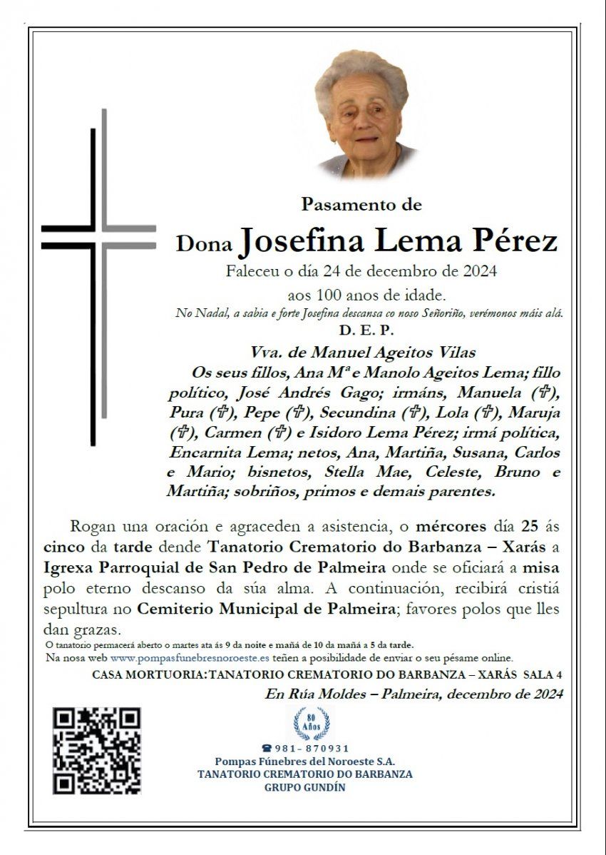 Lema Pérez, Josefina