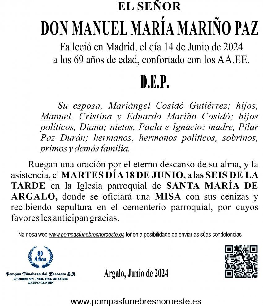 24 06 esquela Manuel María Mariño Paz