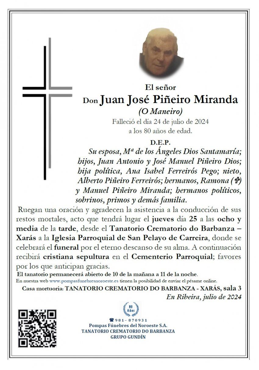 Piñeiro Miranda, Juan jose