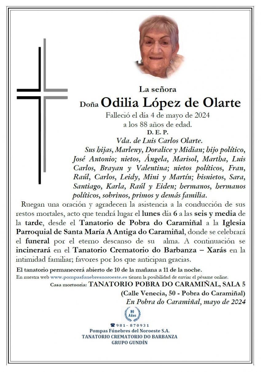 Lopez de Olarte, Odilia
