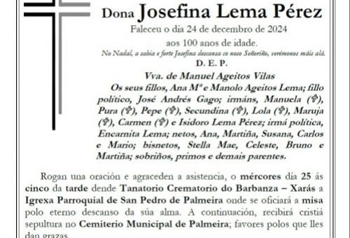 Lema Pérez, Josefina