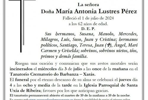 Lustres Perez, María Antonia