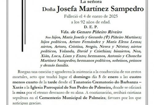 Martínez  Sampedro, Josefa