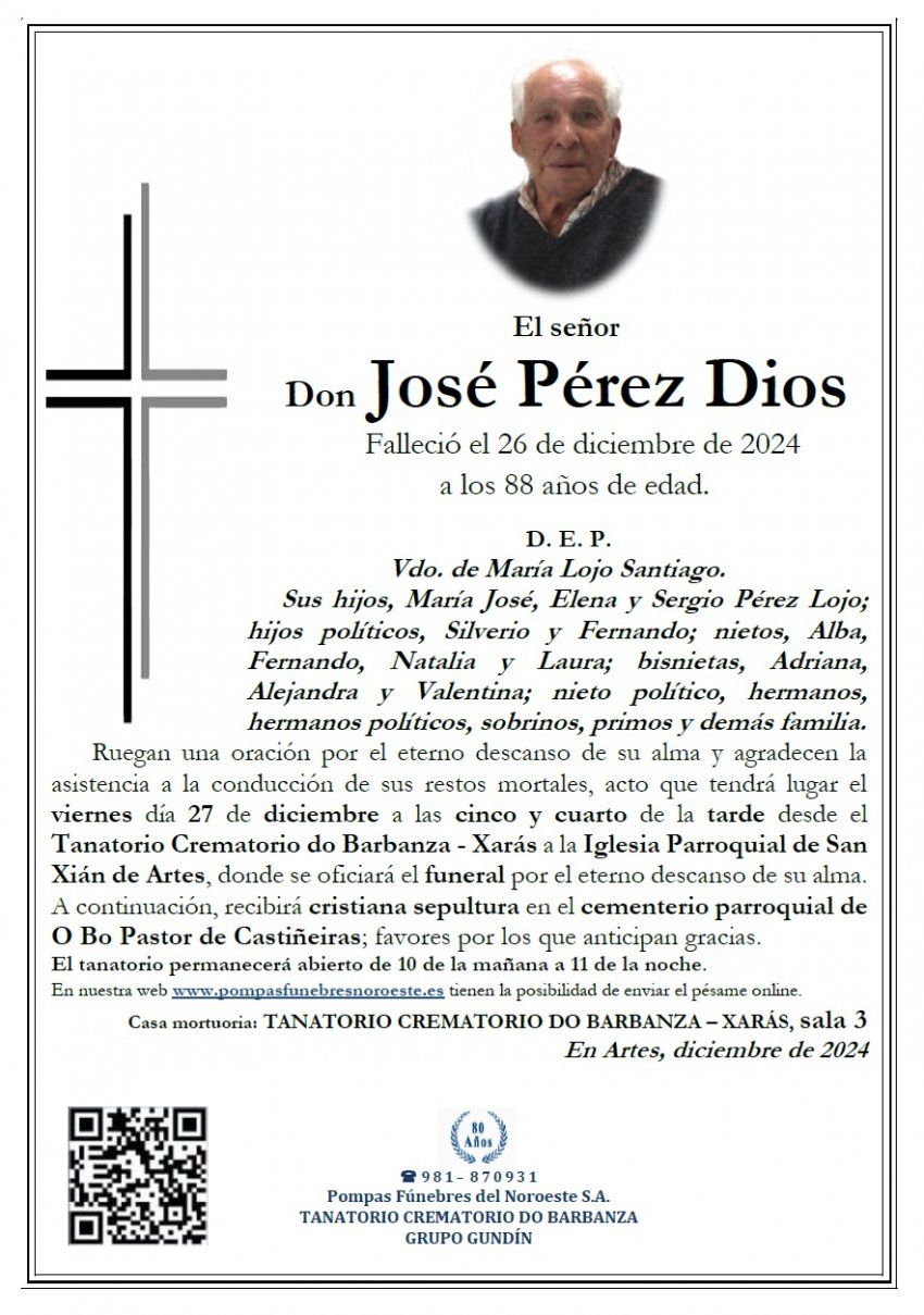 Perez Dios, Jose