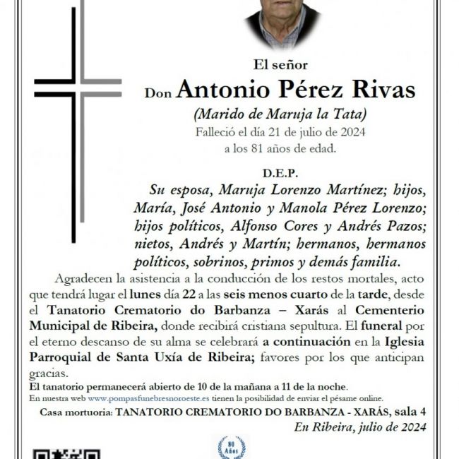 Pérez Rivas, Antonio