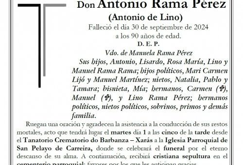 Rama Pérez, Antonio