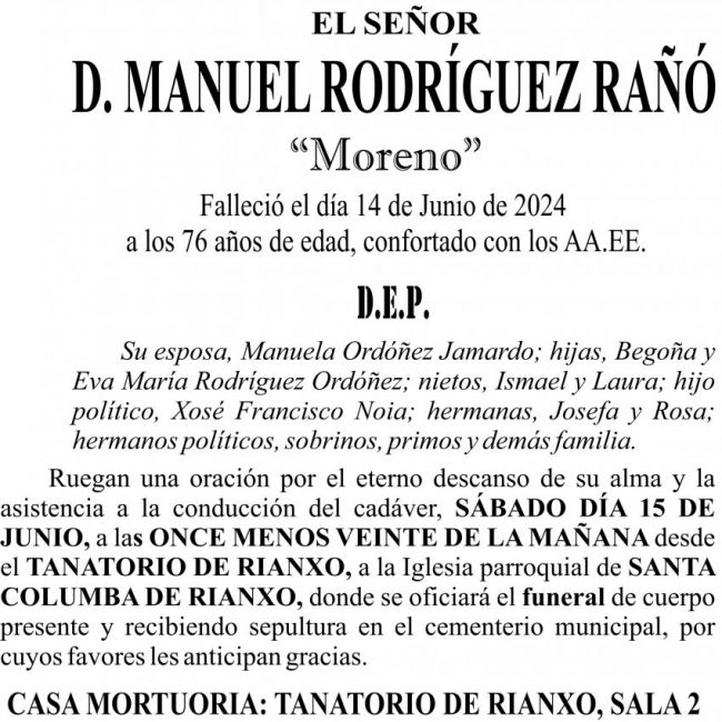 06 24 esquela Manuel Rodríguez Rañó