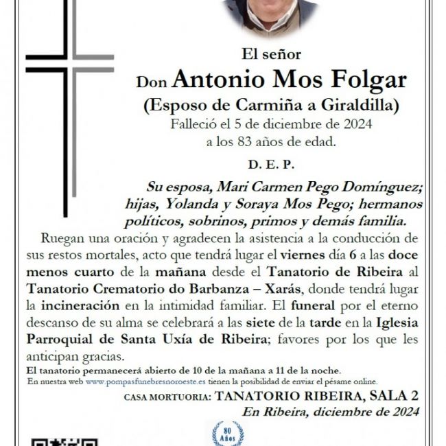 Mos Folgar, Antonio