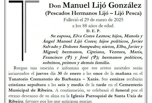 Lijo Gonzalez, Manuel