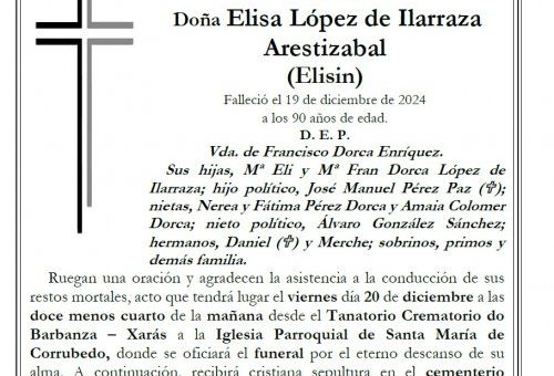 Lopez de Ilarraza Arestizabal, Elisa