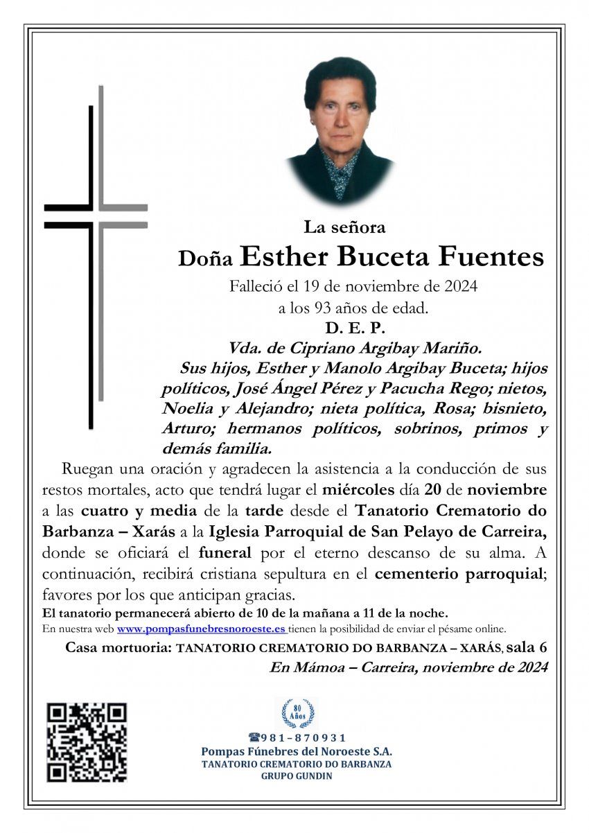 Tana Xarás Buceta Fuentes  Eshter