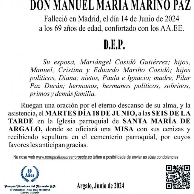 24 06 esquela Manuel María Mariño Paz