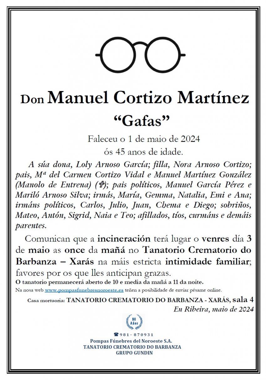 Cortizo Martinez, Manuel