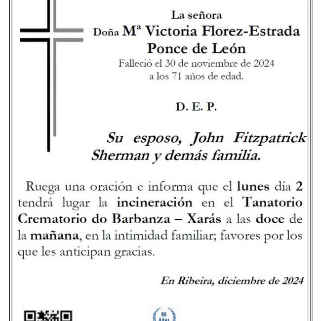 Florez Estrada Ponce de Leon, Maria Victoria