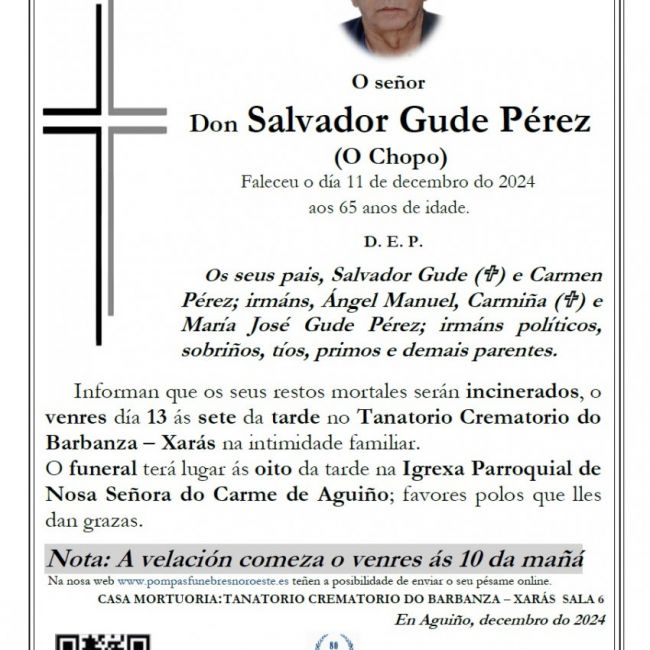 Gude Pérez, Salvador