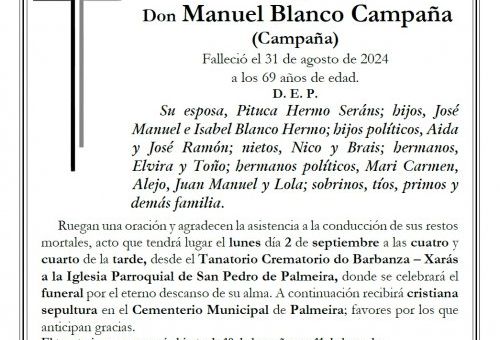 Blanco Campaña, Manuel