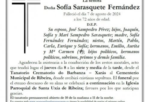 Sarasquete Fernández, Sofía