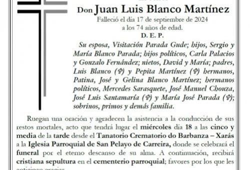 Blanco Martínez, Juan Luis