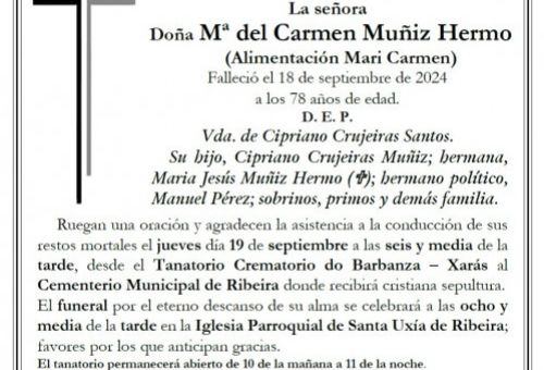 Muñiz Hermo, Maria del Carmen