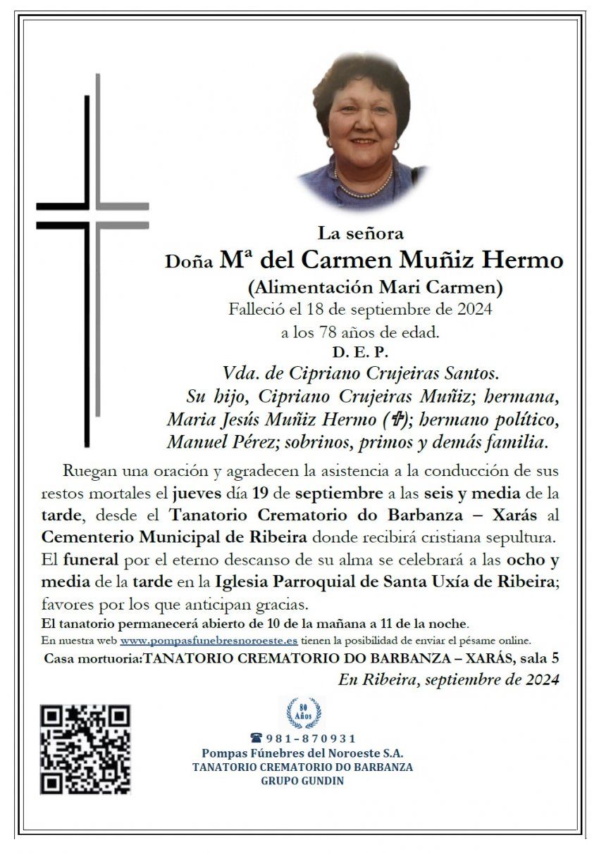 Muñiz Hermo, Maria del Carmen