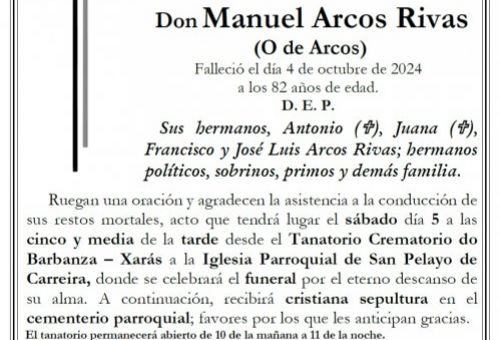 Arcos Rivas, Manuel