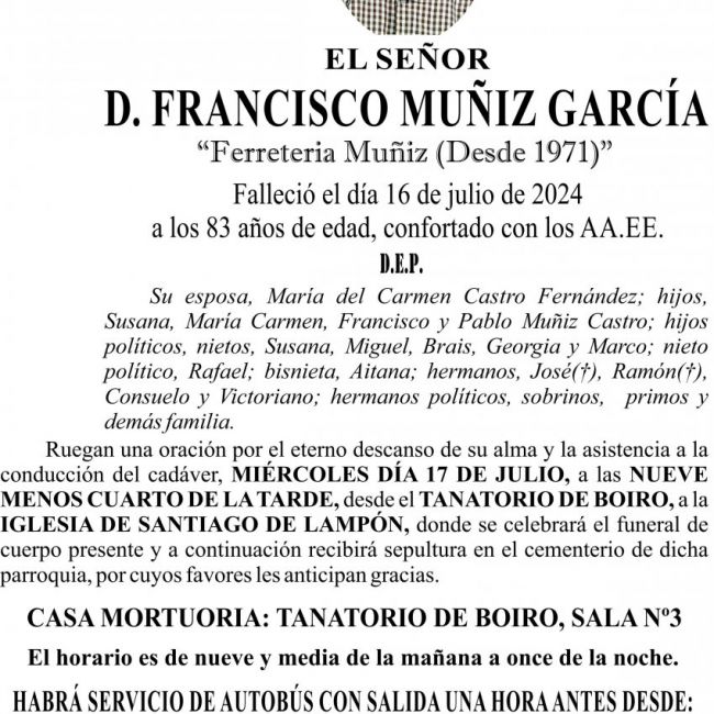 07 24 esquela Francisco Muñiz García