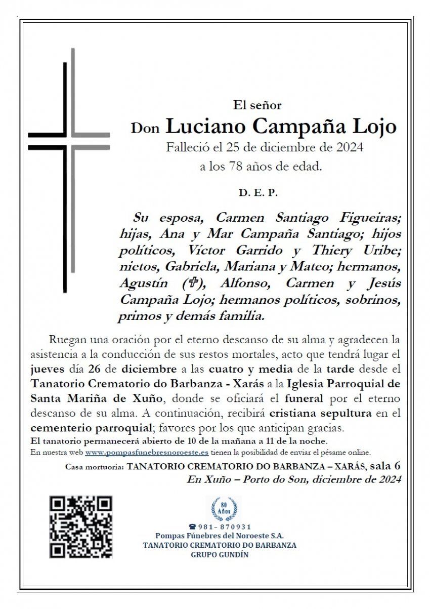 Campaña Lojo, Luciano