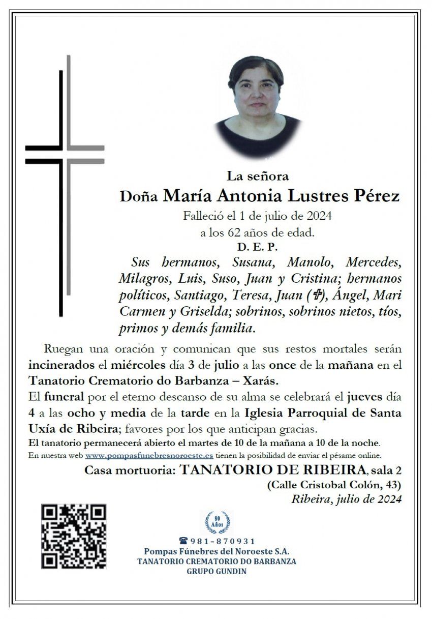 Lustres Perez, María Antonia