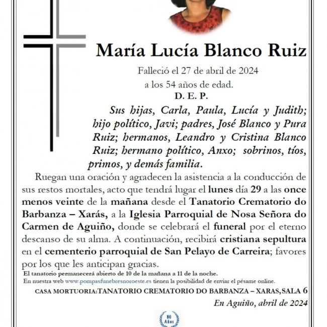 Blanco Ruiz, María Lucía