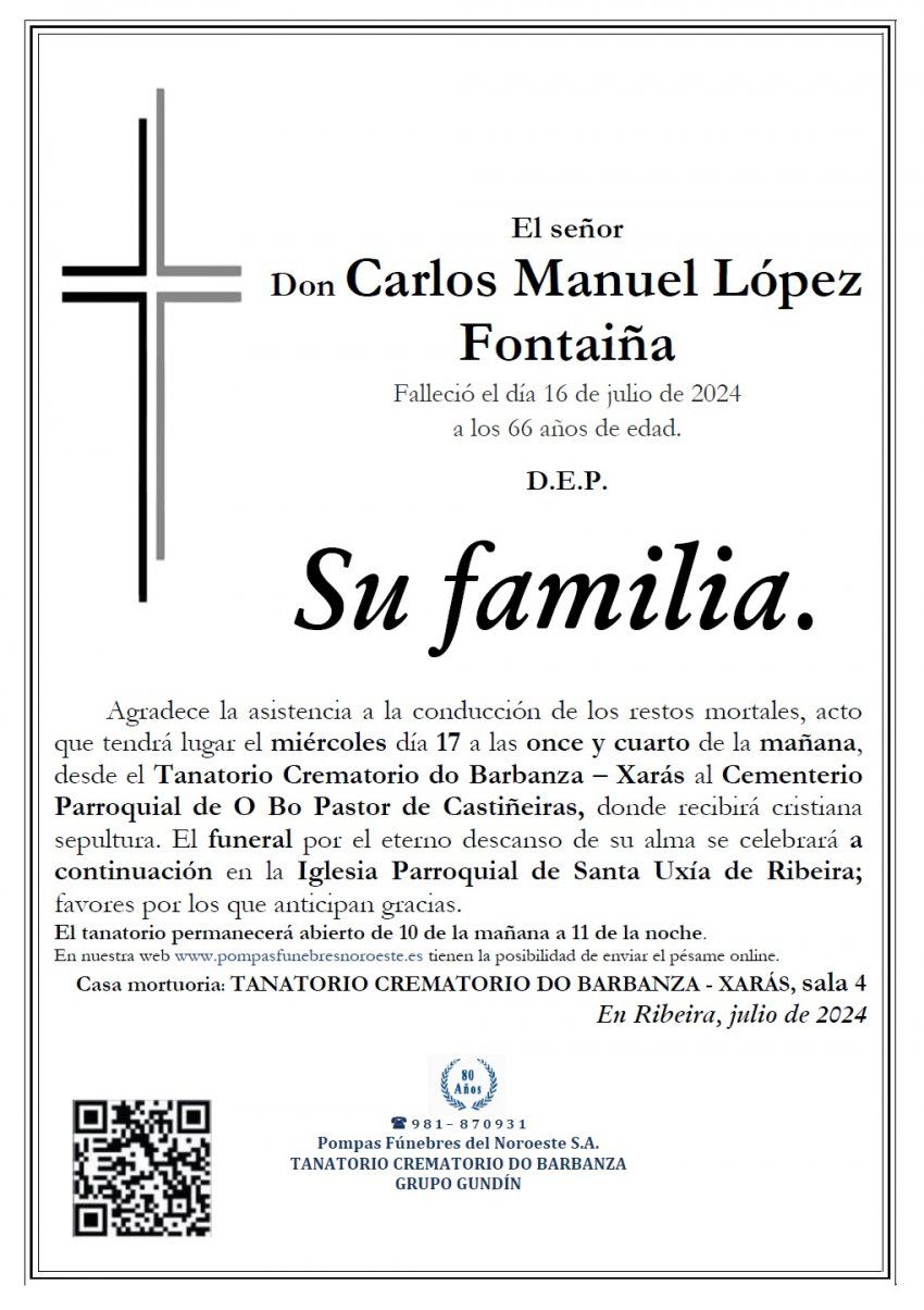 Lopez Fontaiña, Carlos Manuel