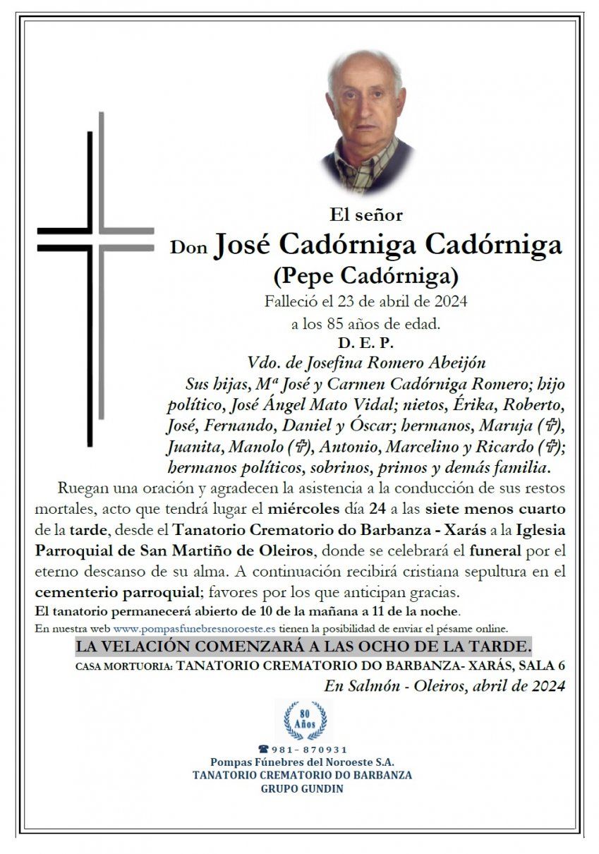 Cadórniga Cadórniga, José