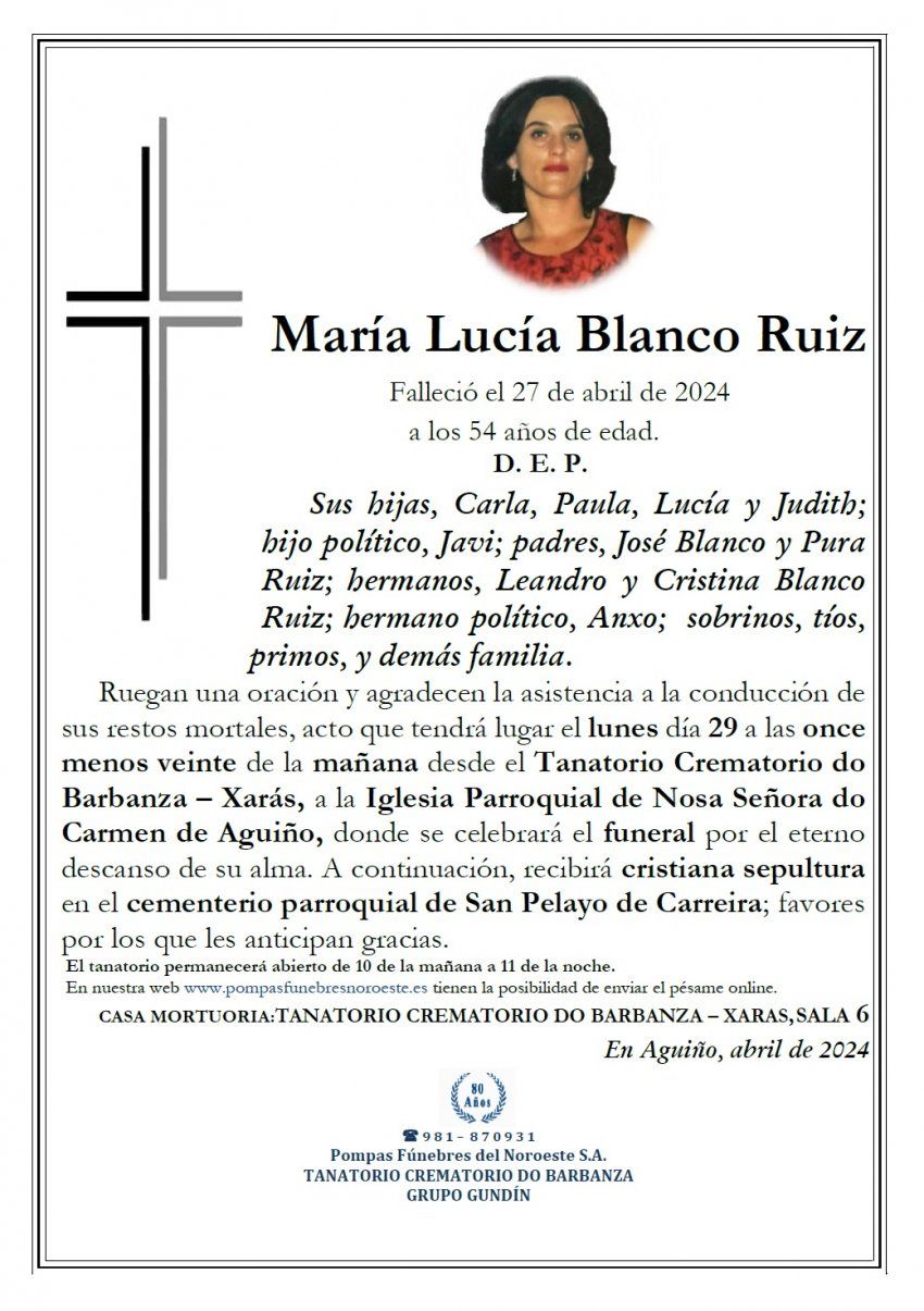 Blanco Ruiz, María Lucía