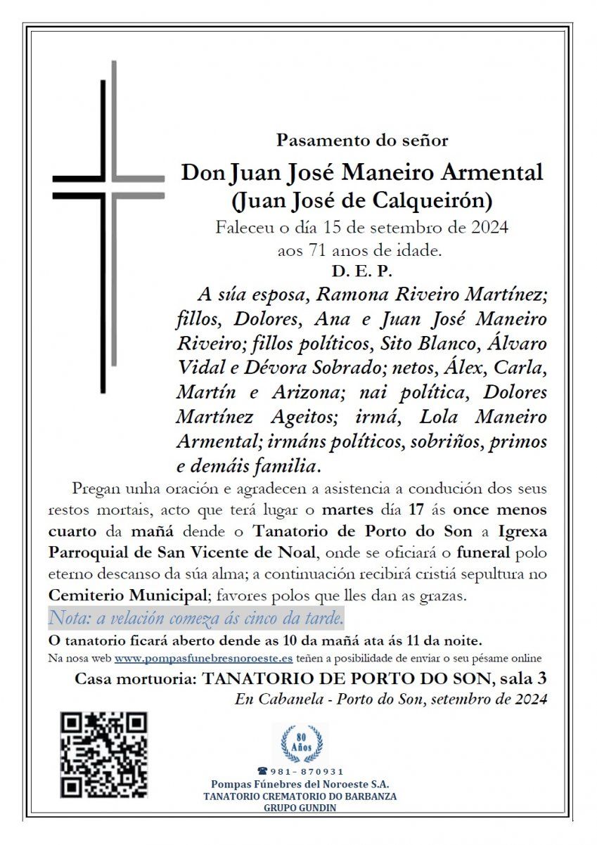 Maneiro Armental, Juan José